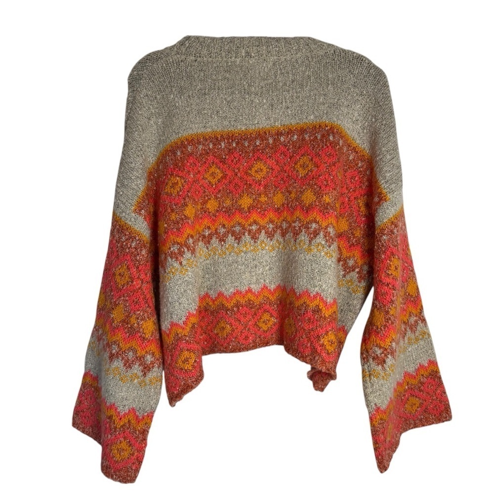 NWT Sincerely Jules Festive Frost Multicolor Knit Medium Sweater - Picture 2 of 8